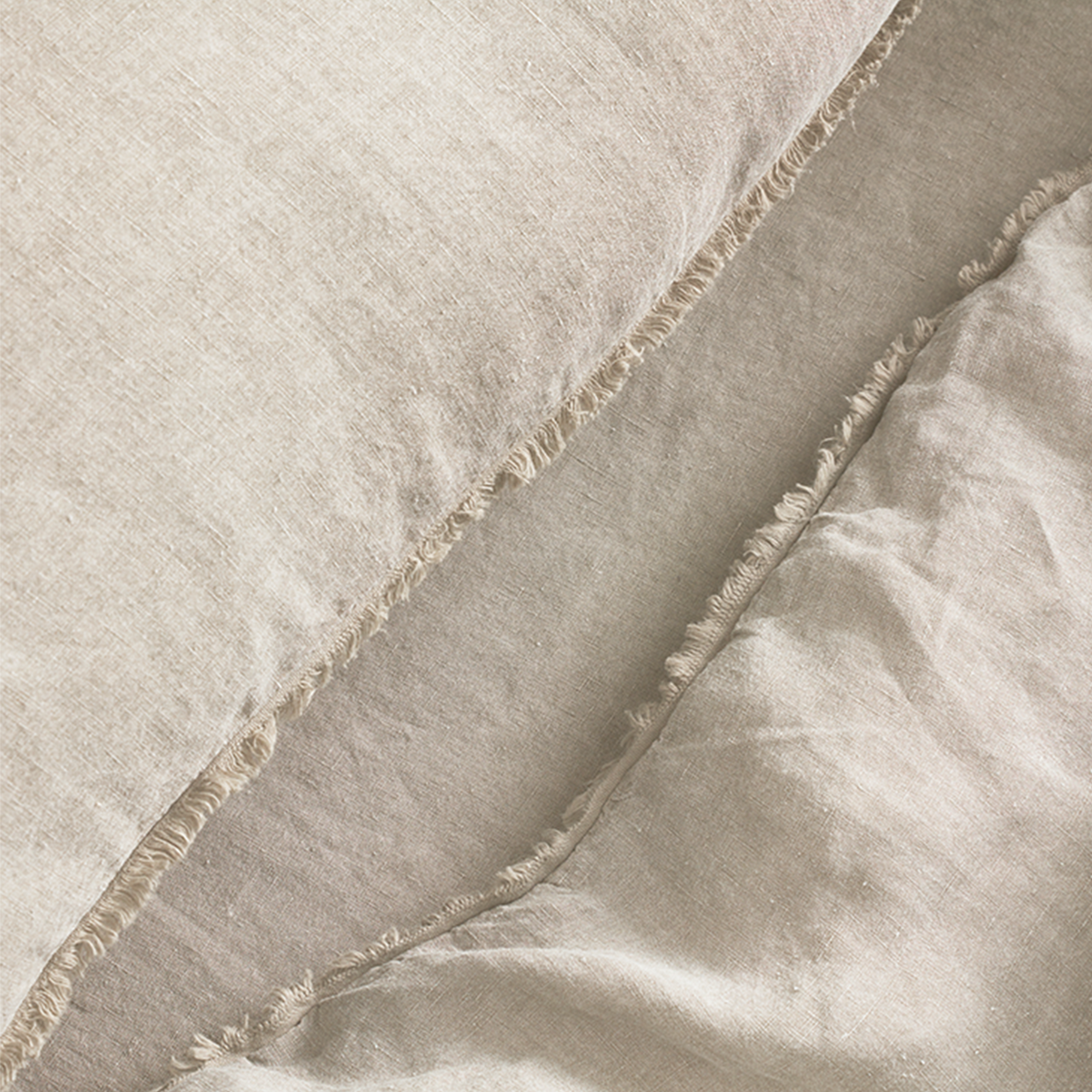 Linen Quilt Cover Set Natural